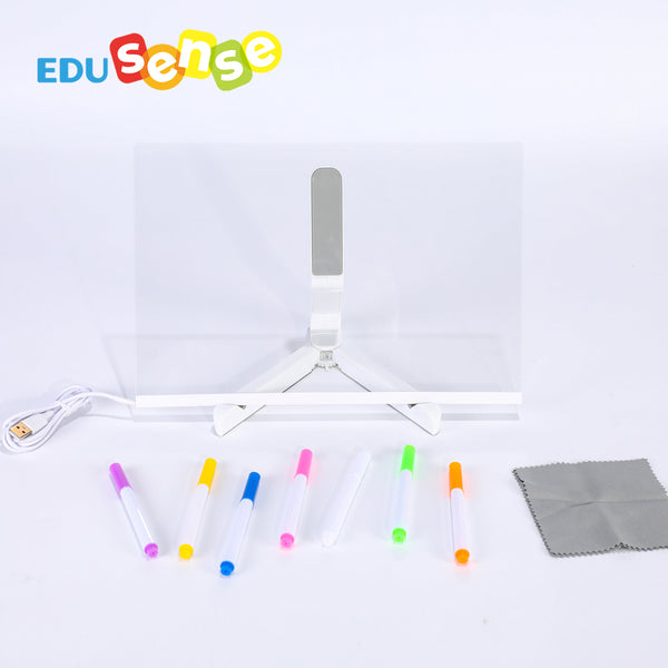 Edusense Acrylic Dry Erase Board with LED Light