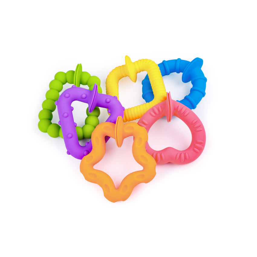 Edusense Baby Teething Ring Toys  （6 PCS）
