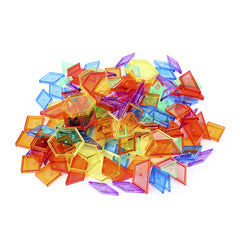 Edusense Transparent Pattern Blocks Tangram Toys